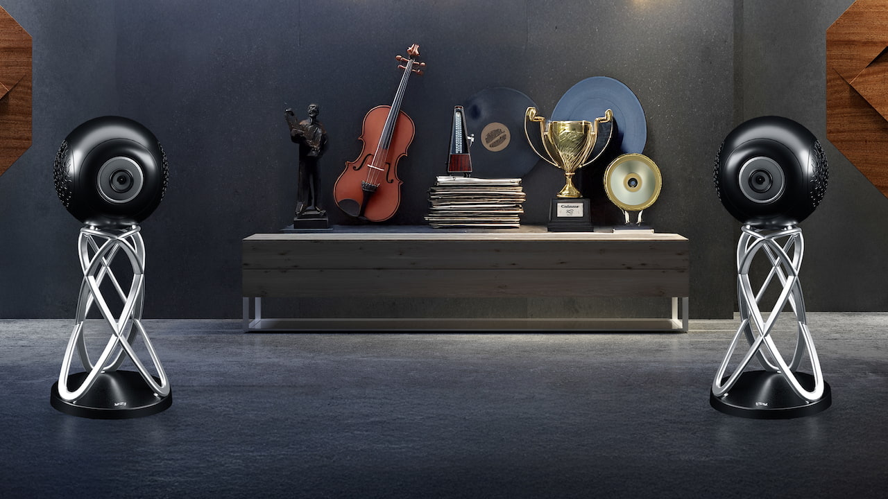 Cabasse high-fidelity audio system in a luxury residential interior