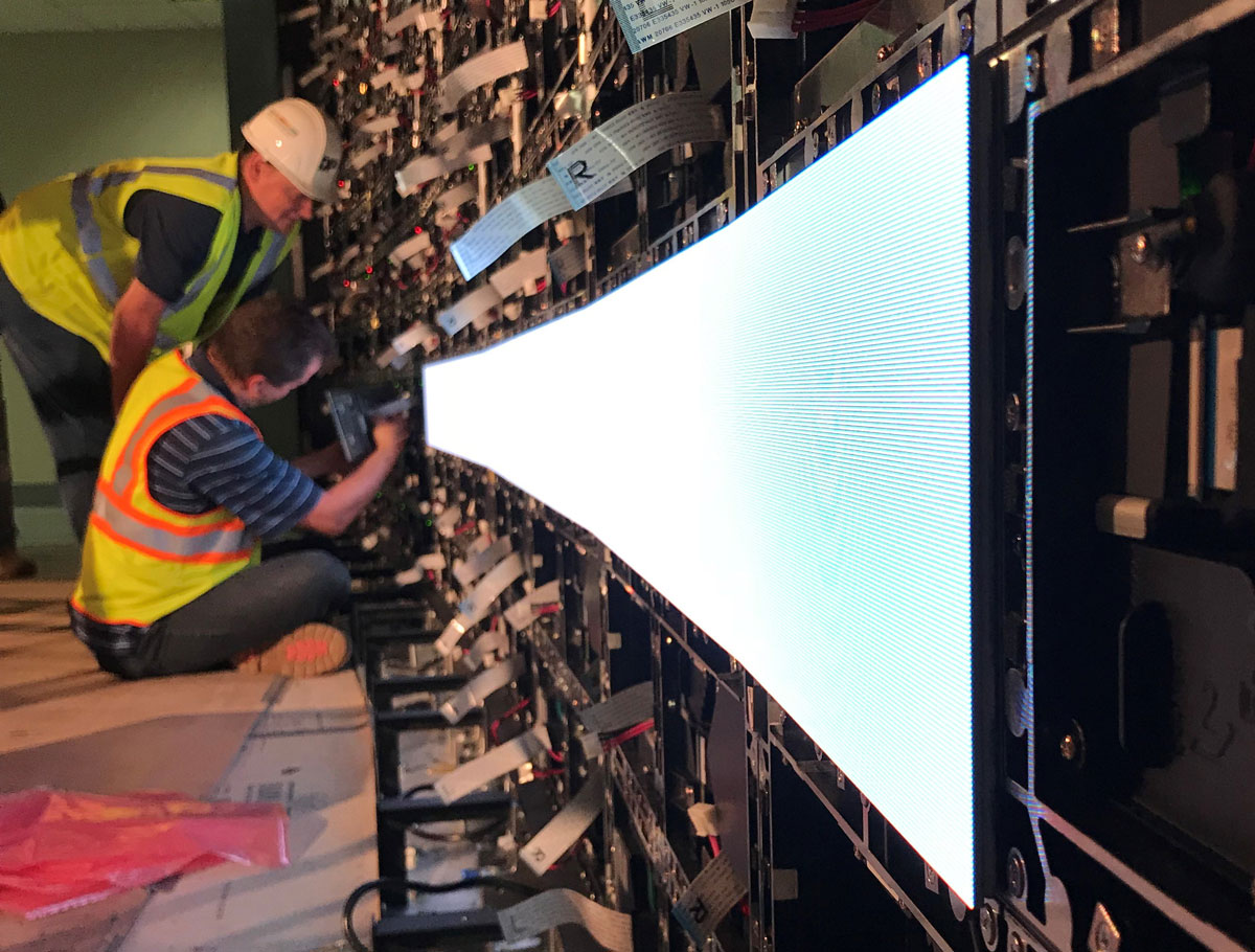 High-brightness commercial projection using Digital Projection