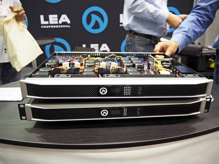 Commercial audio system powered by LEA Professional amplifiers