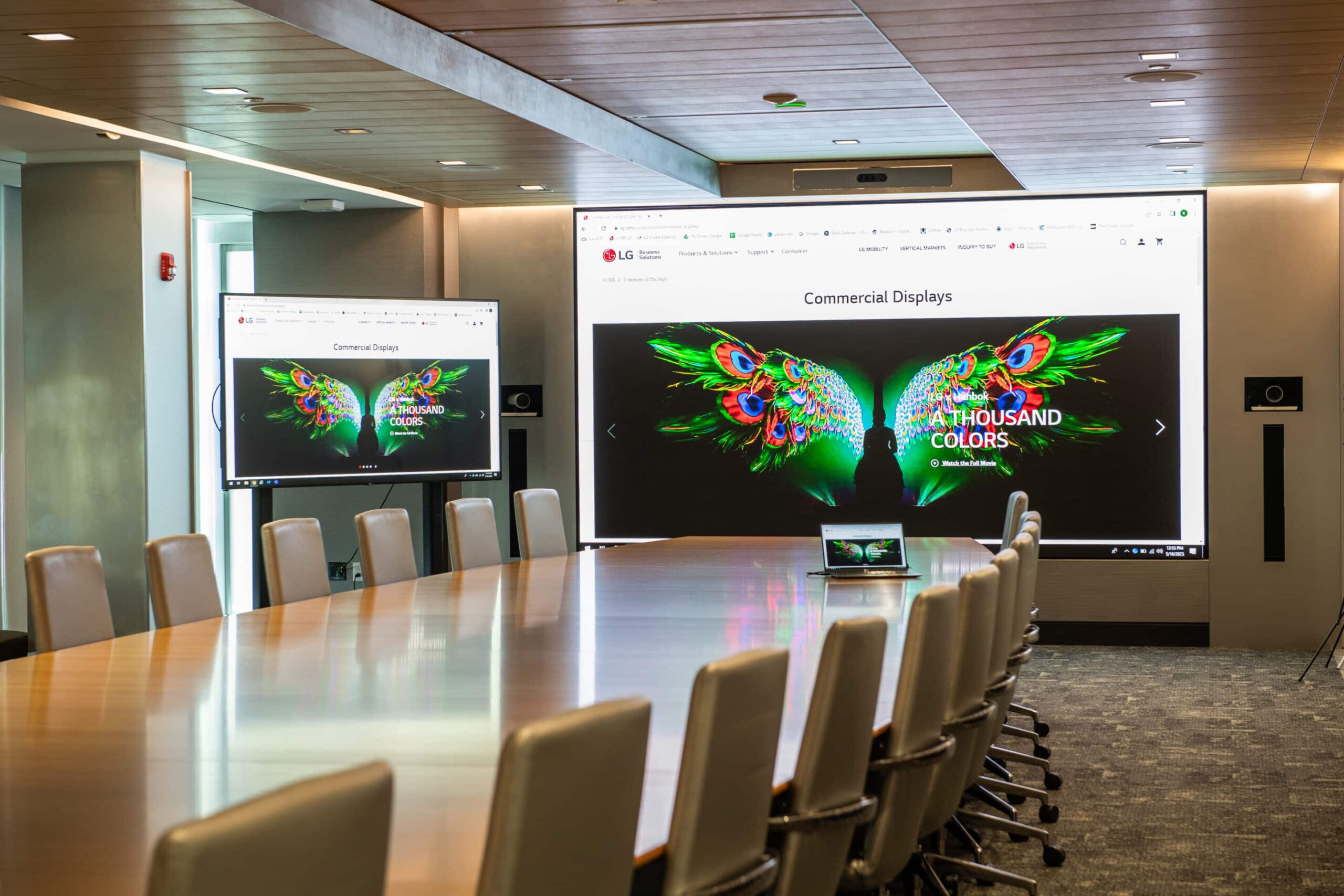 LG Business Solutions commercial display installation