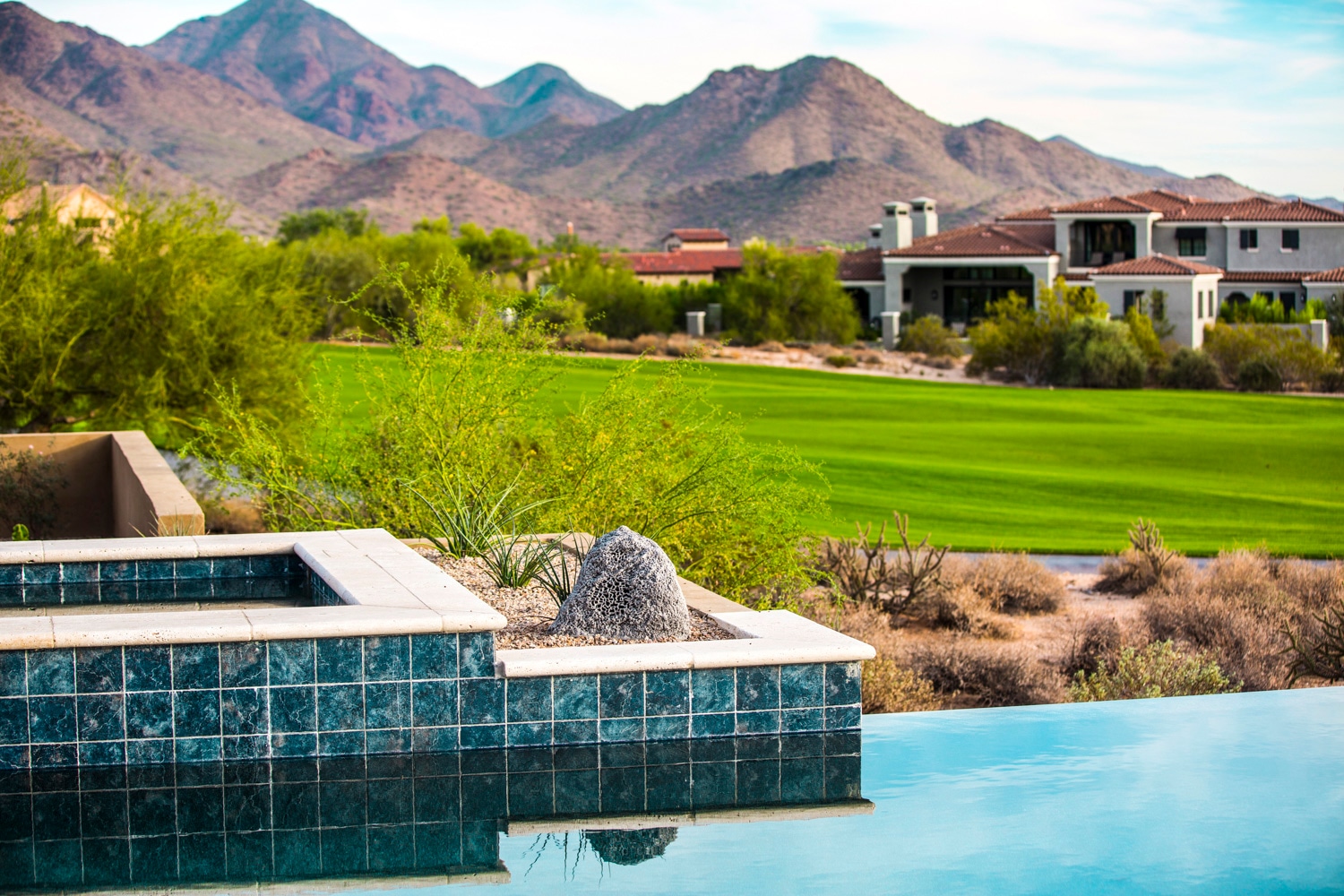 Rockustics outdoor speaker installation in a landscape