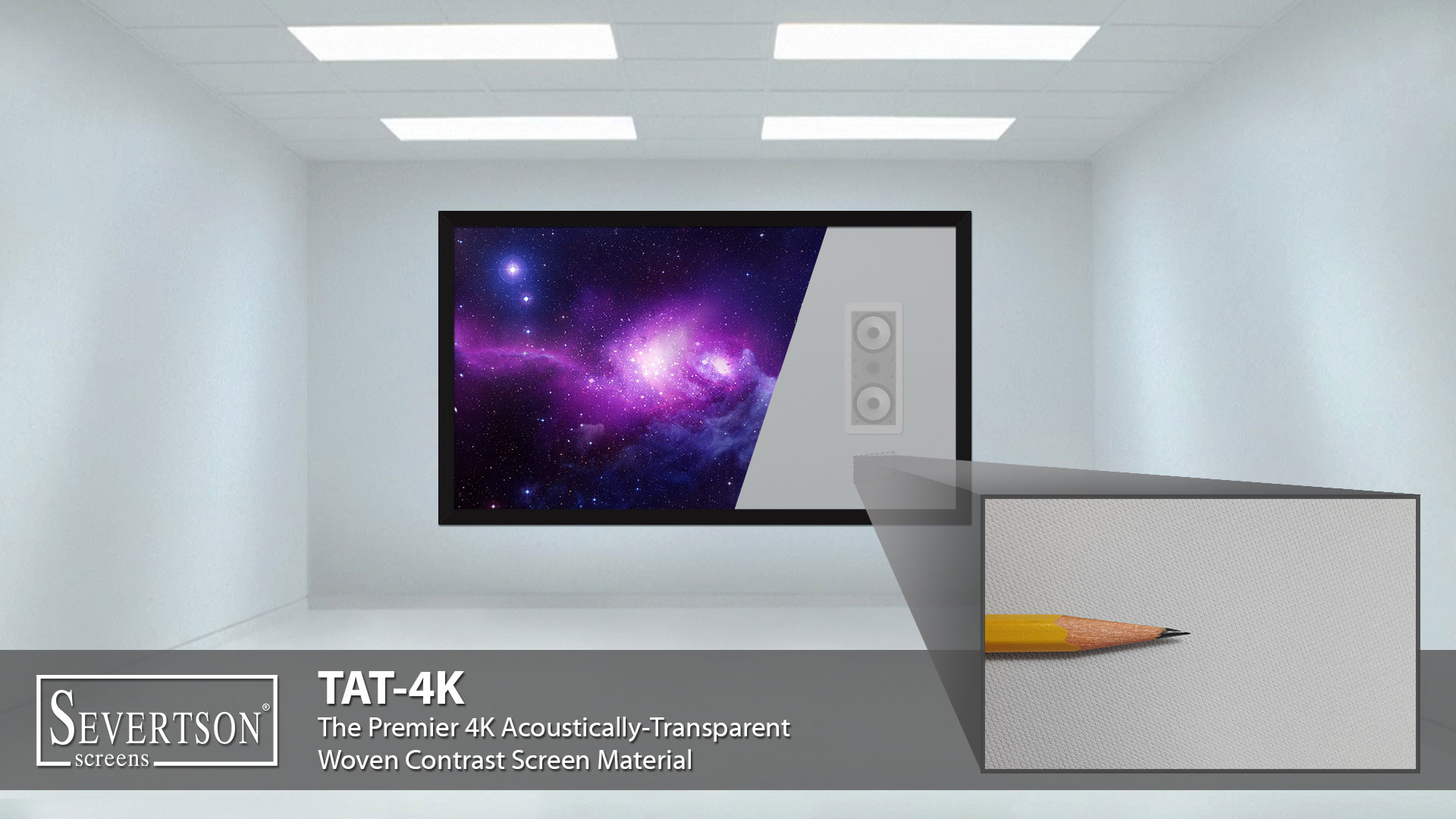 Large-format projection screen installation by Severtson Screens