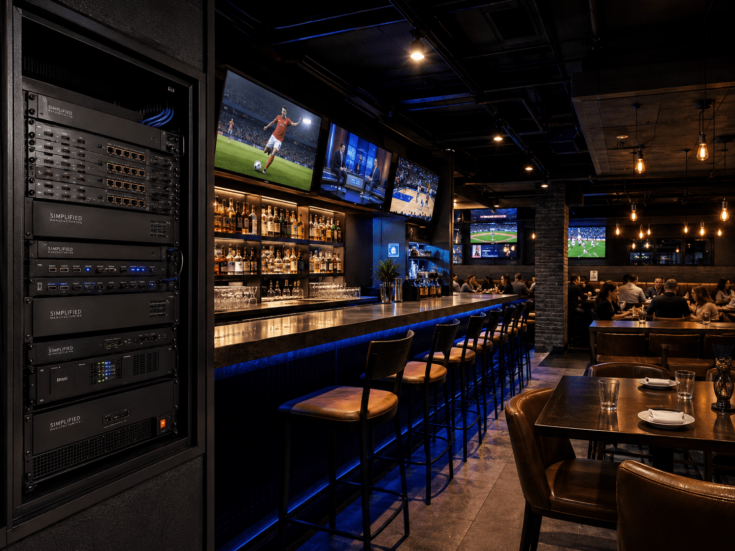 Simplified Manufacturing AV distribution equipment