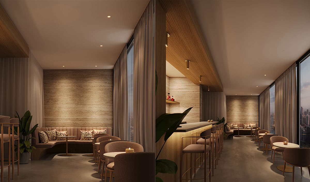Warm Lounge Lighting