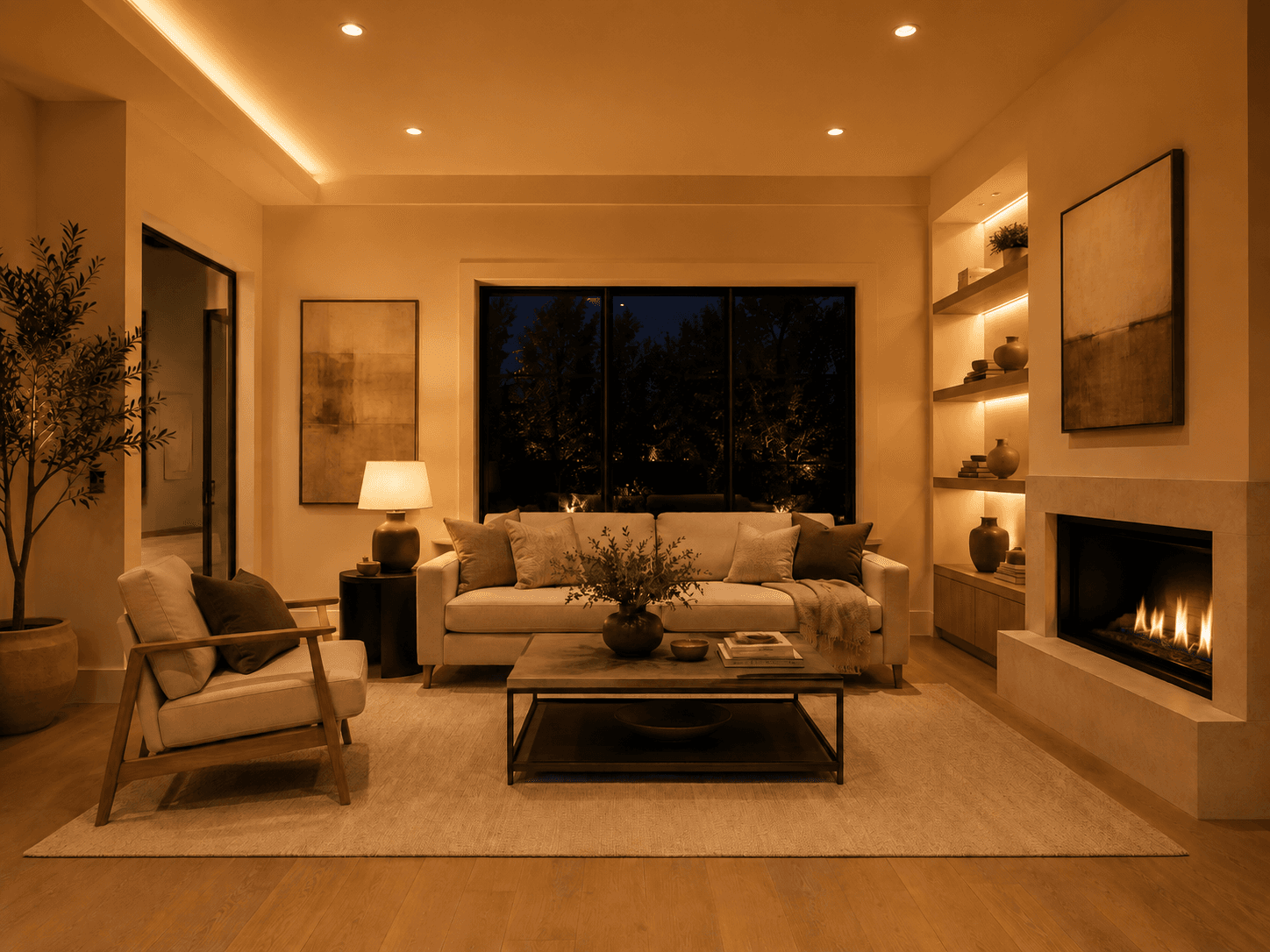 2700K lighting color temperature example